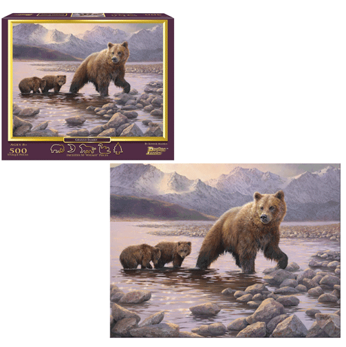 Grizzly Family- 500 Pieces